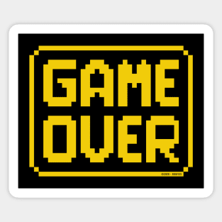 GAME OVER (Yellow) Sticker